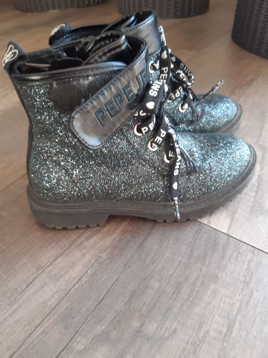 Buty Pepe Jeans brokatowe rozmiar 32 (21 cm)