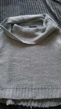 Sweter szary Mohito z wełną metaliczna nitka S