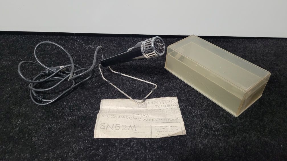 Mikrofon Unitra Tonsil MDU 27 w oryginalnym pudełku i z instrukcją