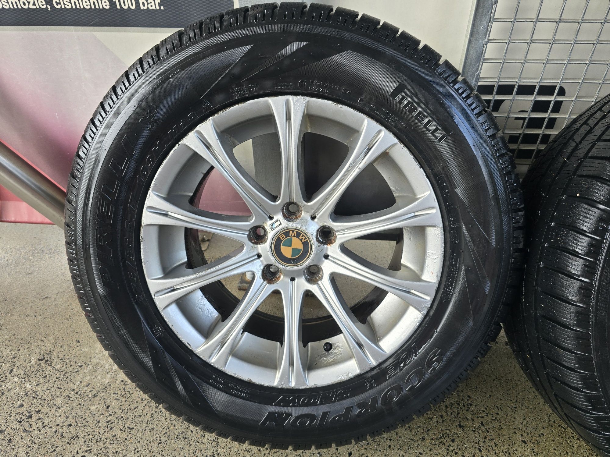 Felgi bmw x5 e60 5x120 styling 166 17R z oponami zimowymi