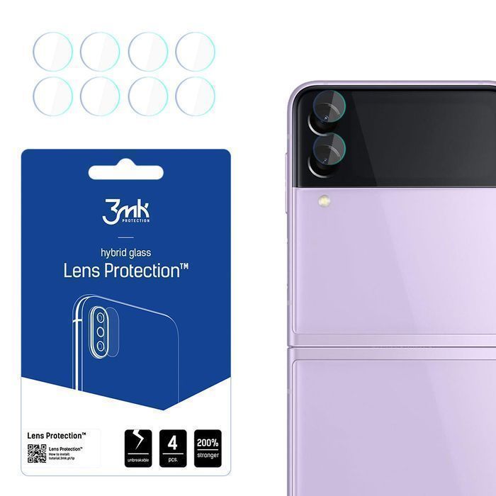 Samsung Galaxy Z Flip 3 5G (Front) - 3Mk Lens Protection