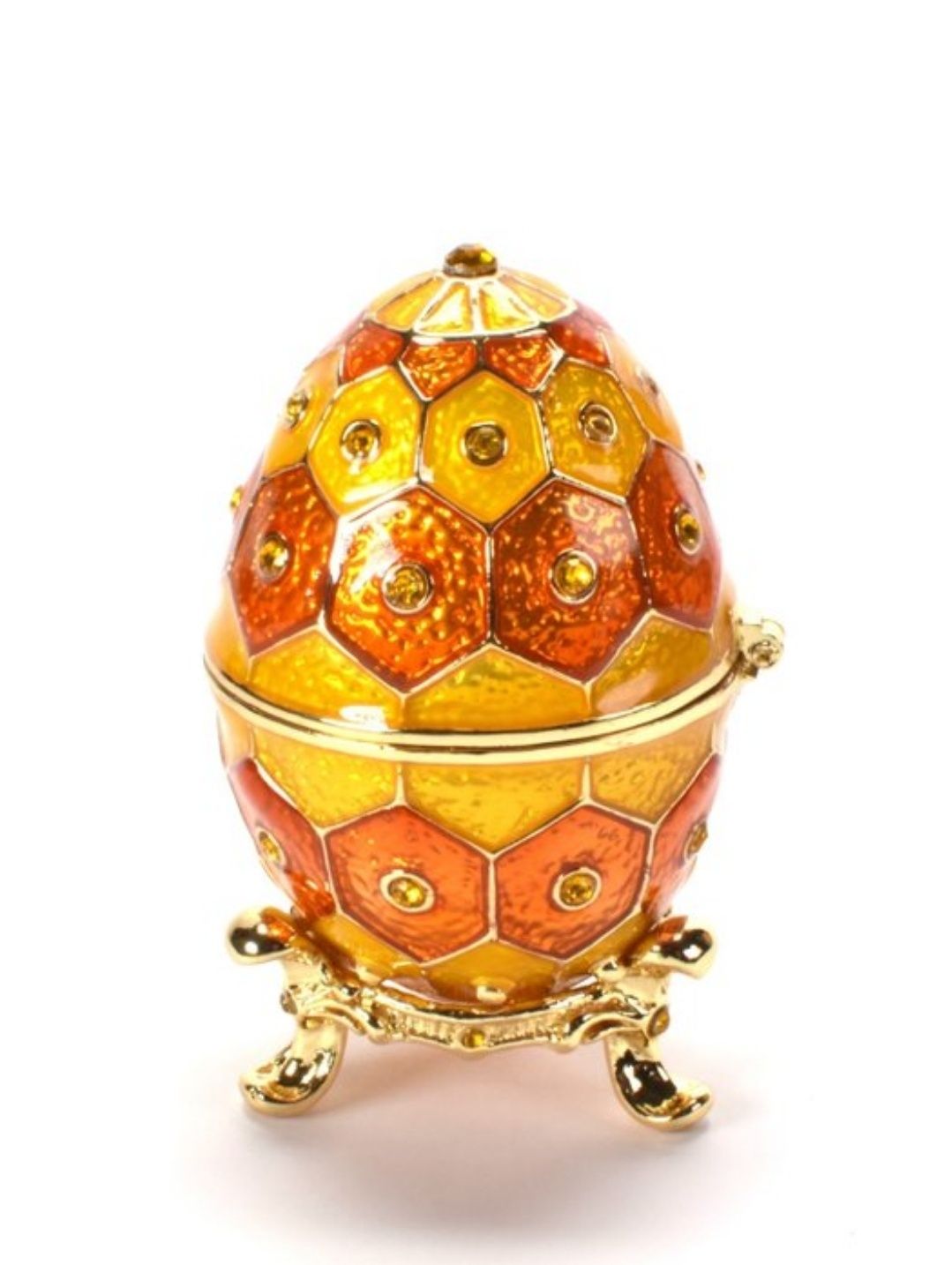 Jajo w stylu Fabergé - Emalia, Mosiądz