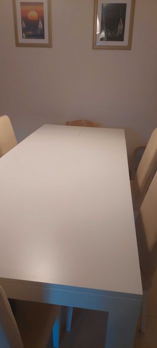 Mesa jantar - branco lacado 2m X 1m