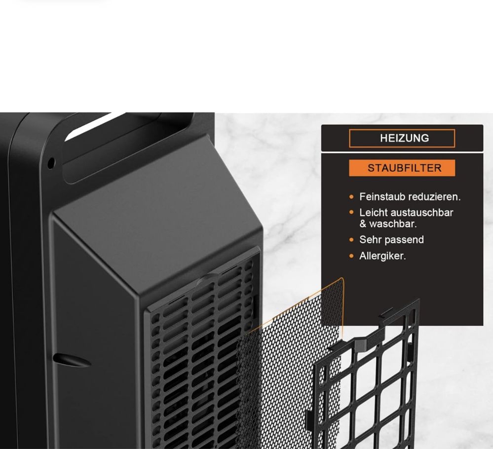 Termowentylator ceramiczny z pilotem
