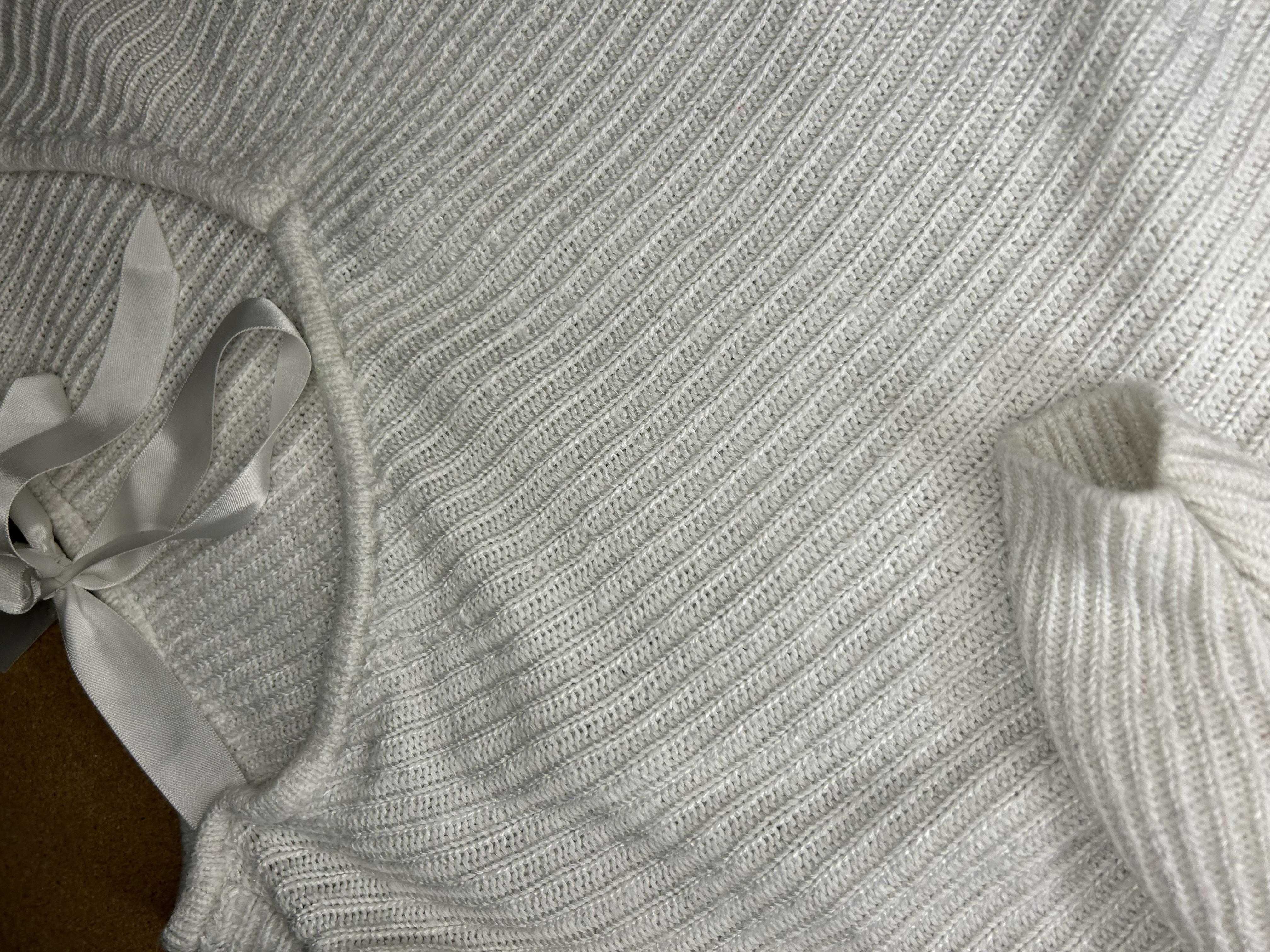 Damski biały top z bawełny H&M