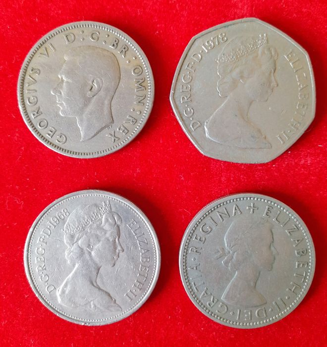 Lote moedas Reino Unido