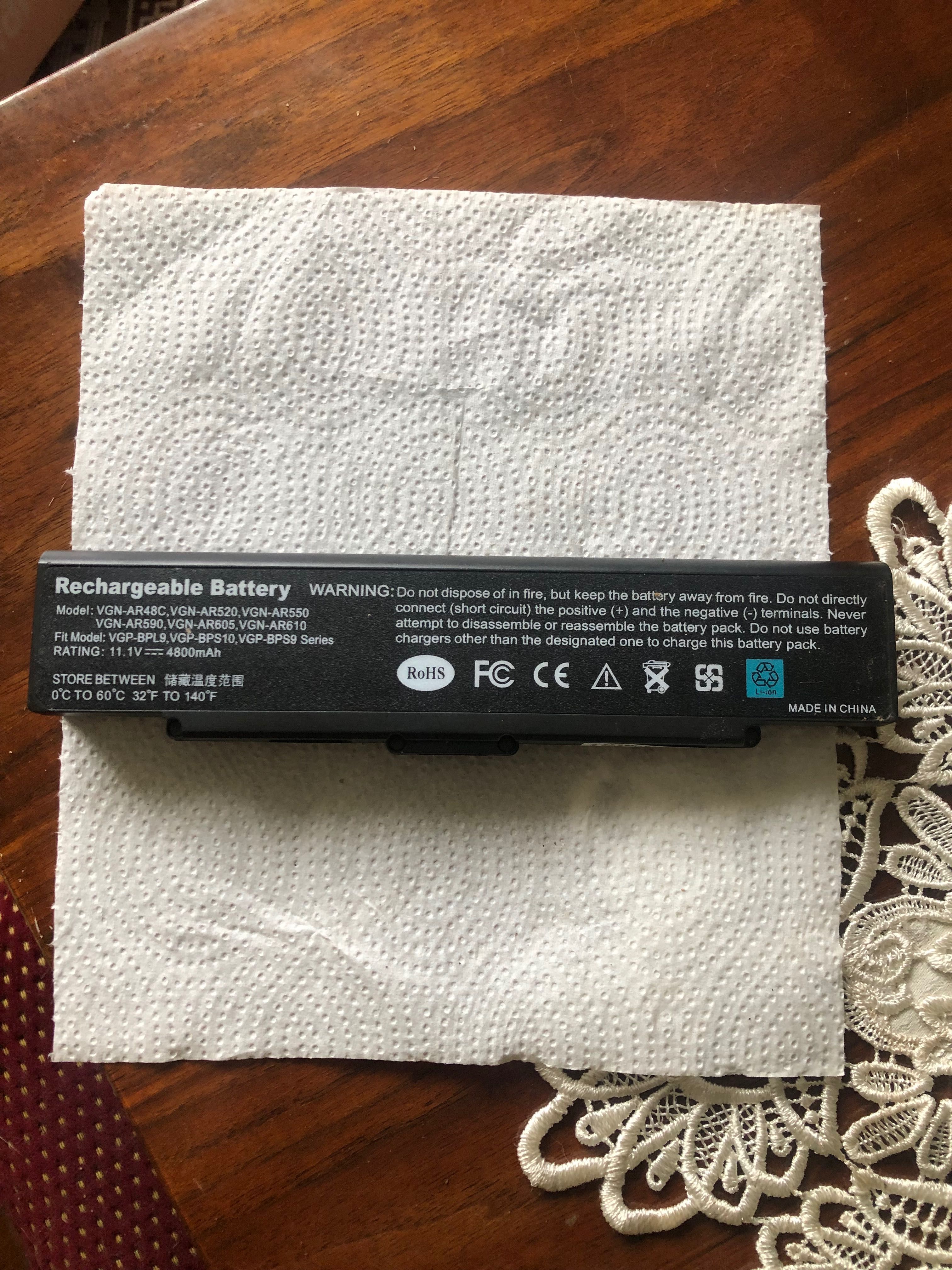 Bateria VGN-AR520, VGN-AR550, VGN-AR590, VGN-AR605 do Sony Vaio