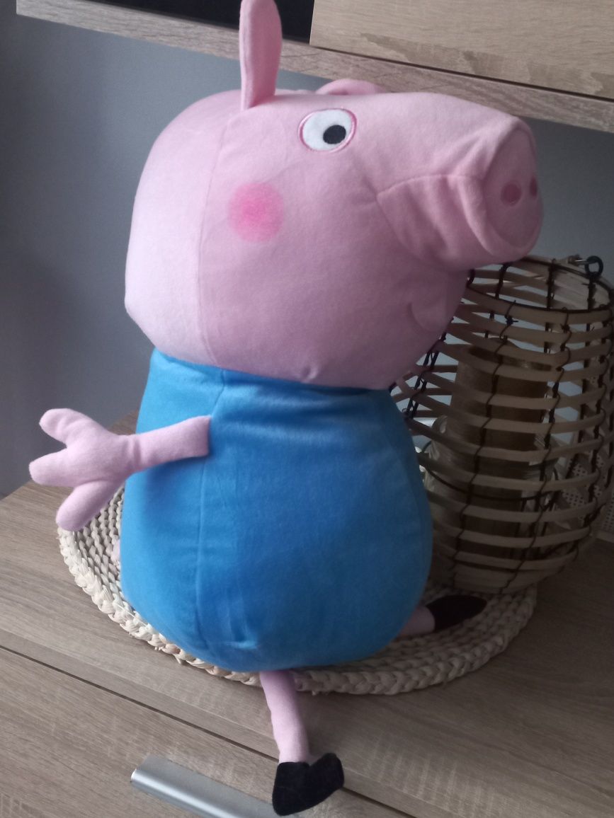 Świnka Peppa. Maskotka George duża 40 cm. Nowa