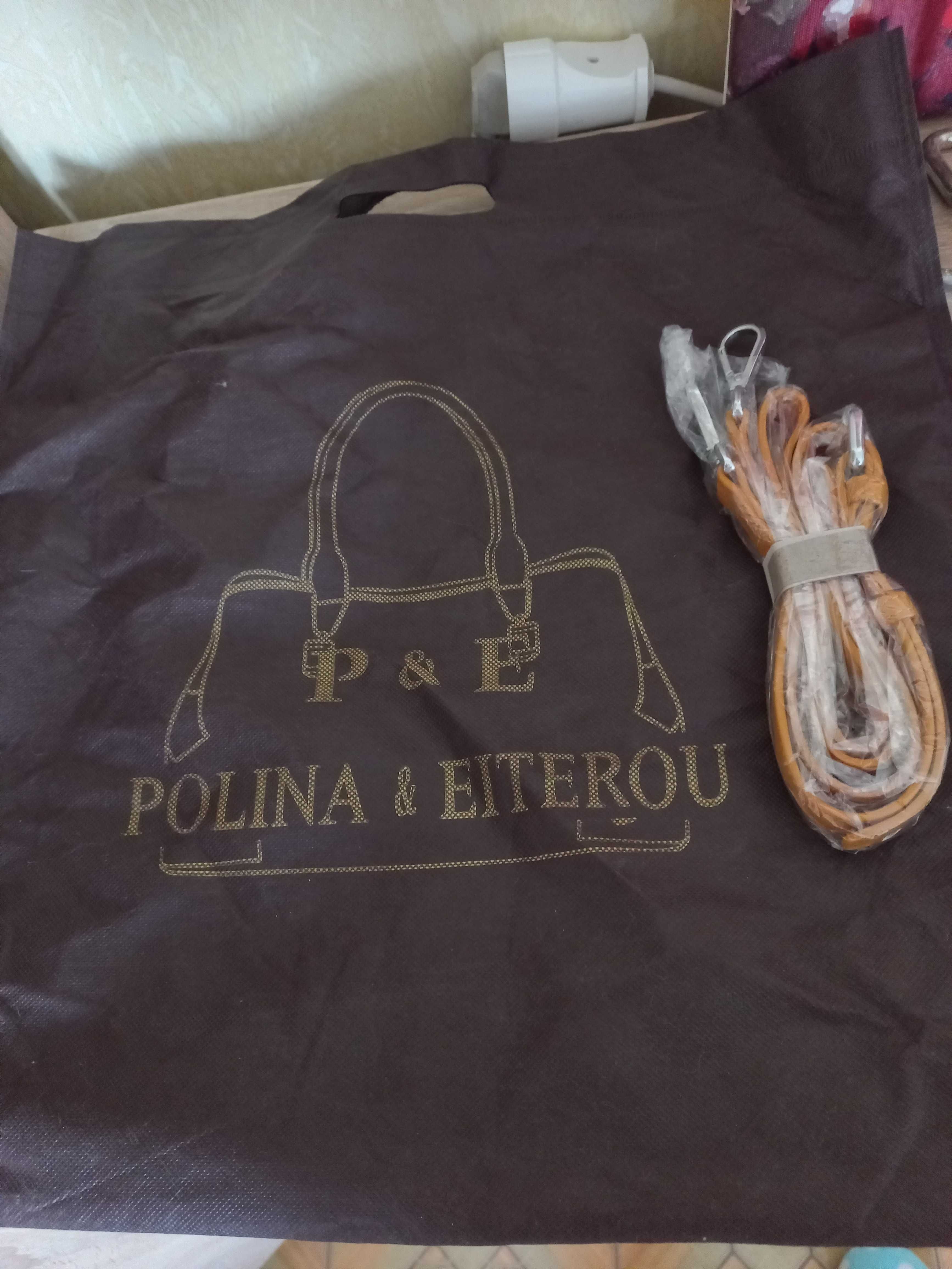 Сумка из натуральной кожи Polina & Eiterou Италия