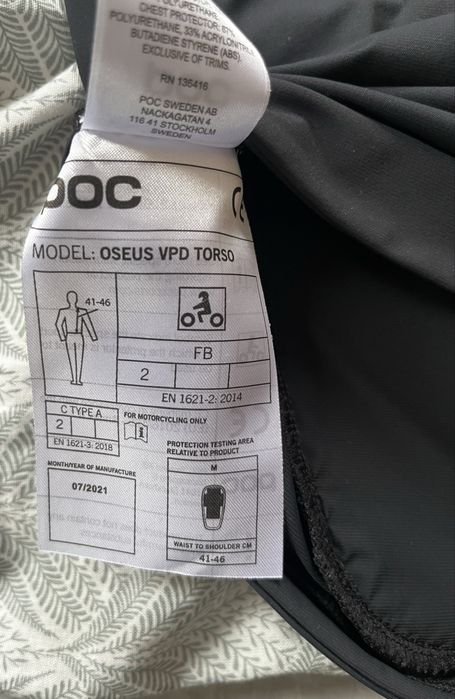 Kamizelka ochronna POC Oseus na MTB
