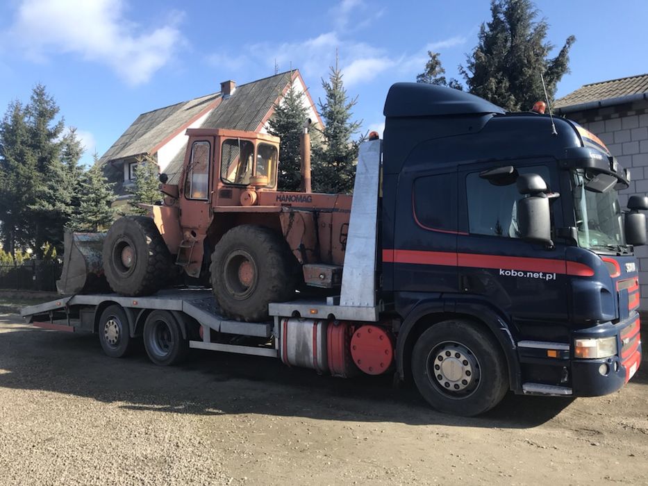 autolaweta transport ciągnika maszyn budowlanych rolniczych HDS