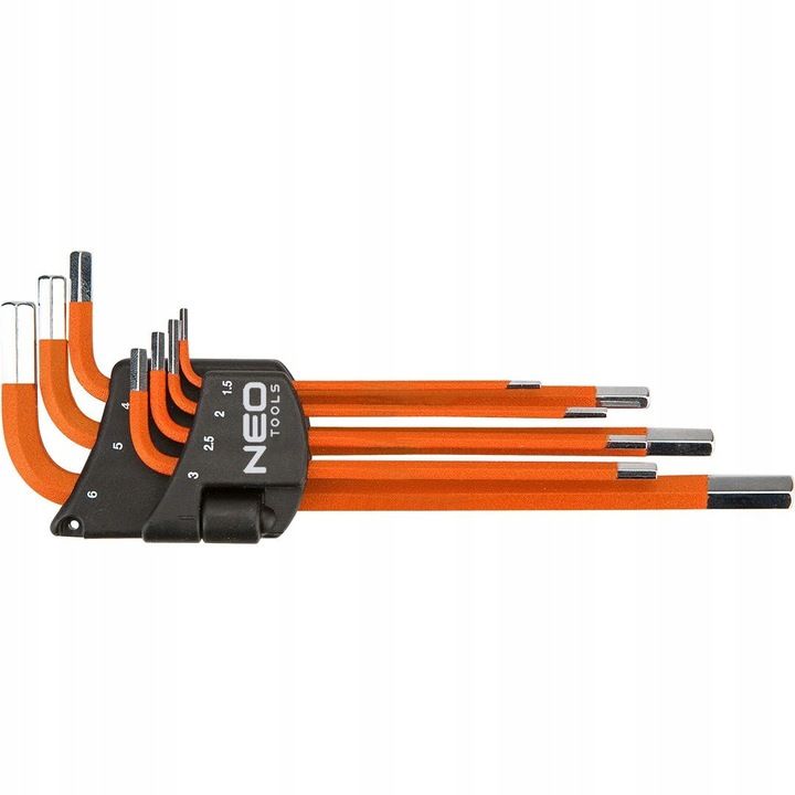 Neo Klucze Sześciokątne Imbusowe 1.5-6 Mm Zestaw Imbusy Zestaw 7 Szt D