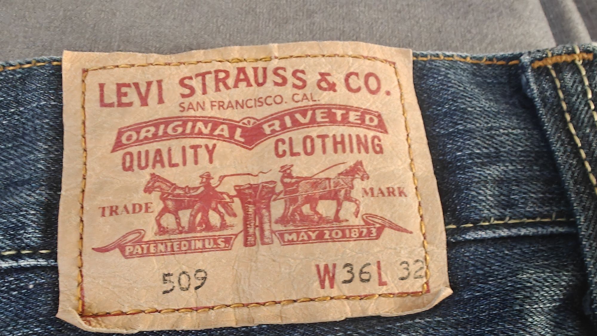 Spodnie męskie Jeansy Levi's Strauss W36 L32 Model 509