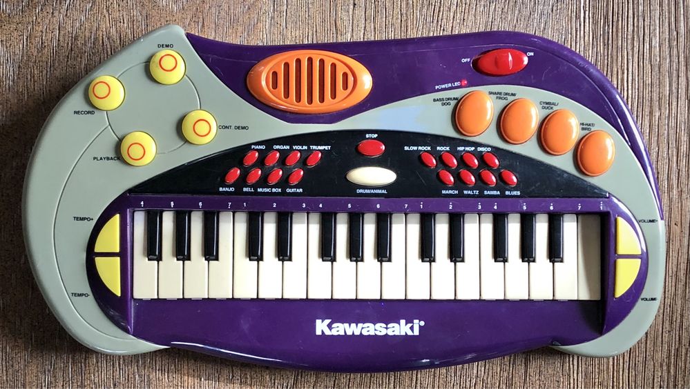 Mini organy dla dzieci KAWASAKI 2002 organki DSI Toys oficjalne piano