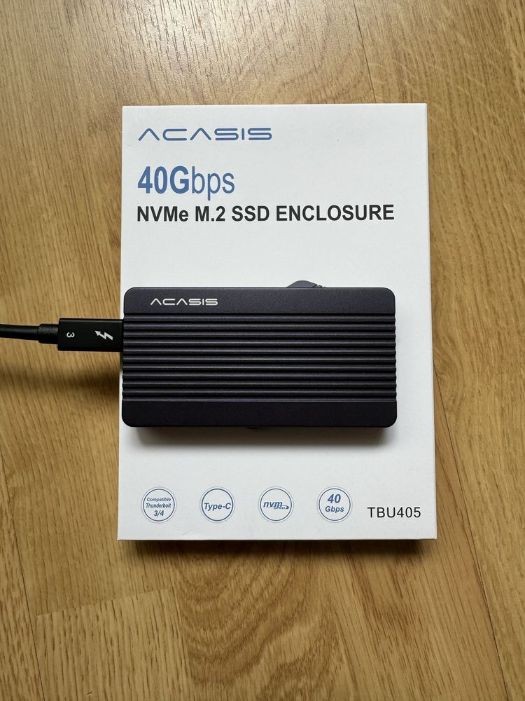 Acasis M.2 NVMe Caixa de Disco Duro nvme 40gbps Thunderbolt 4