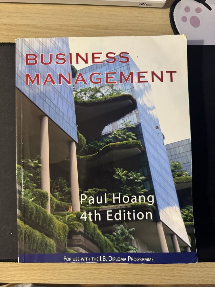 IB Diploma Business Management Textbook - Paul Hoang 4th Edition