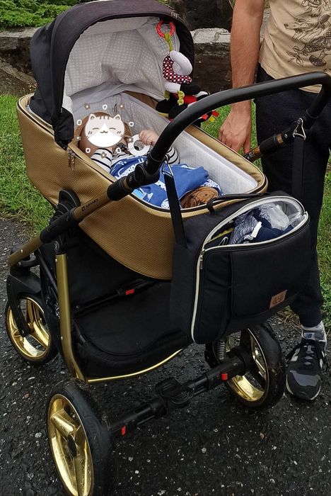 Wózek 2w1 Adamex Reggio, złoty