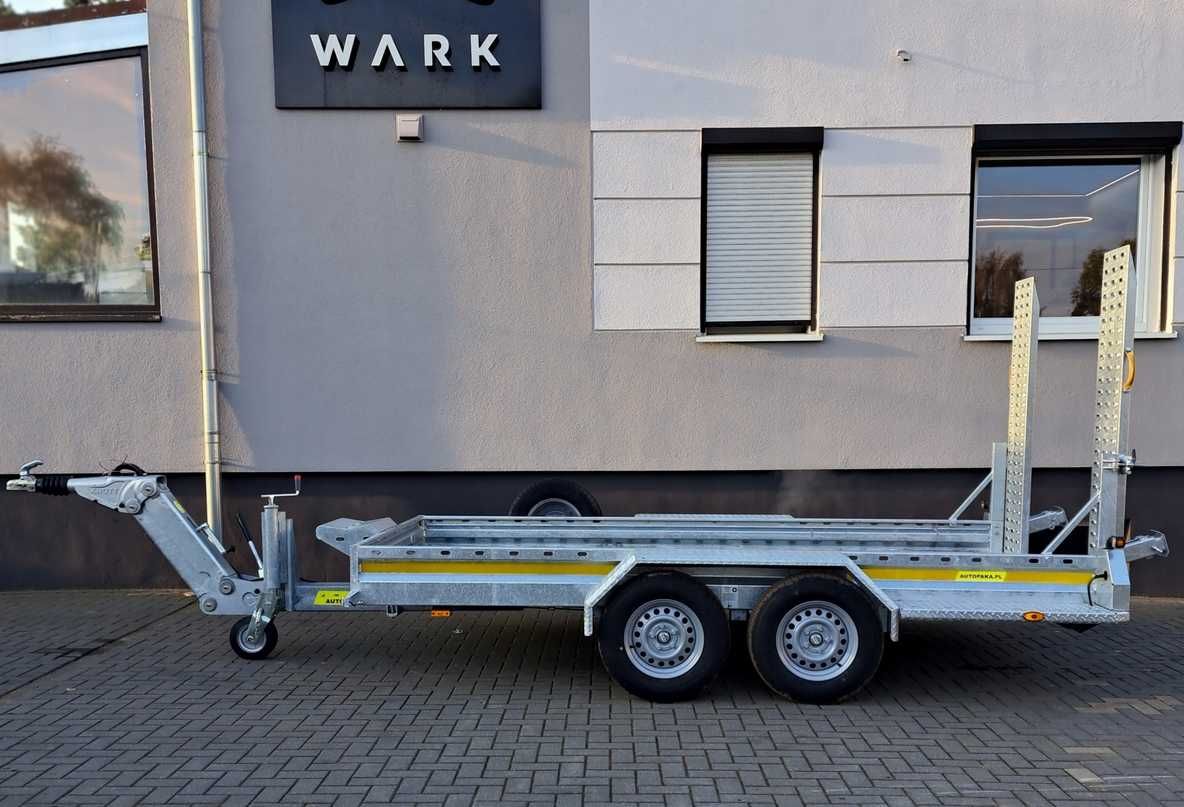Przyczepa WARK KHD do minikoparki koparki regulowany dyszel DMC 3500