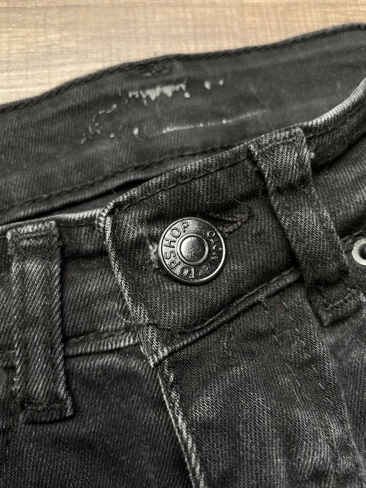 Чорні скіні джинси від топшоп topshop 34 розмір