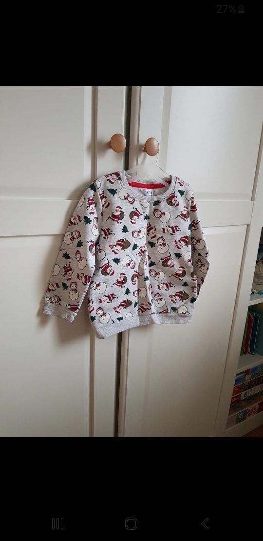Bluza świąteczna 92 mikołaj