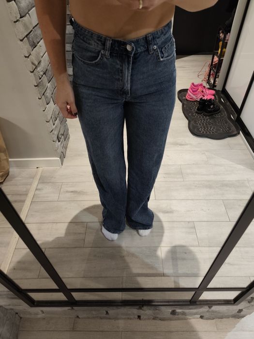 Szerokie jeansy h&m rozm xs