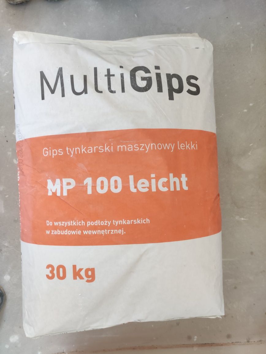 Gips Tynkarski Maszynowy Lekki MultiGips MP 100 Leicht 30 kg