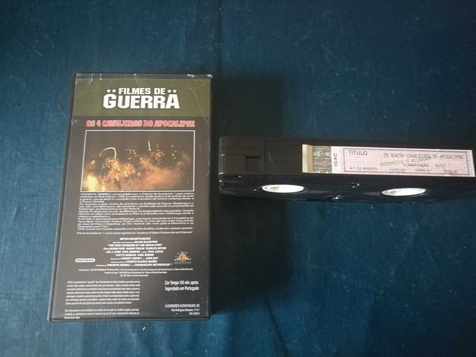 OS 4 CAVALEIROS DO APOCALIPSE -FILMES DE GUERRA VHS (leg em Português)