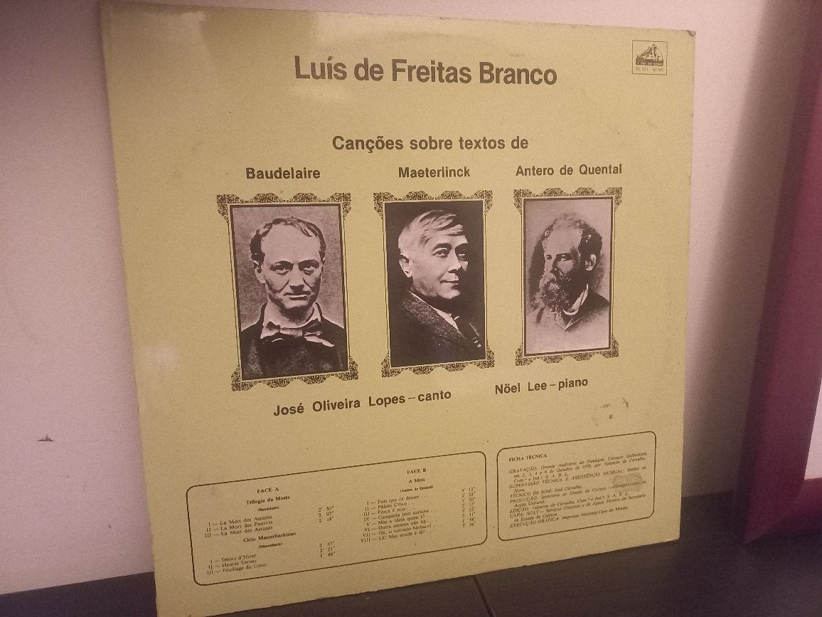 Disco vinil Luis de Freitas Branco