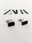 Spinki męskie do mankietów koszuli prostokątne | Zara Accessories