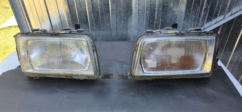 Lampy Przód Reflektory Lawa Prawa Bosch Audi 80 B4