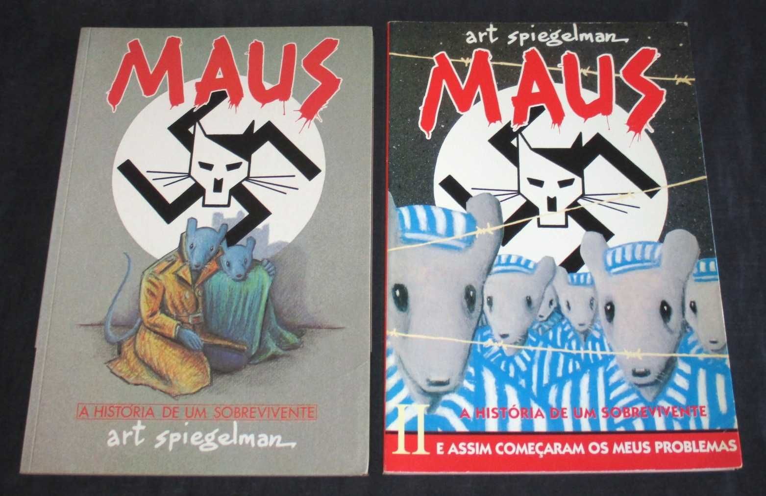 Livros Maus História de um Sobrevivente Art Spiegelman