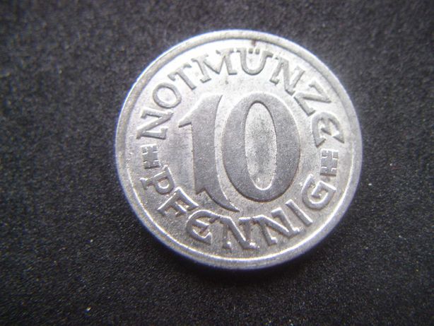 Stare monety 10 pfennig 1920 Notgeld Notmunze Nimecy  /2.2