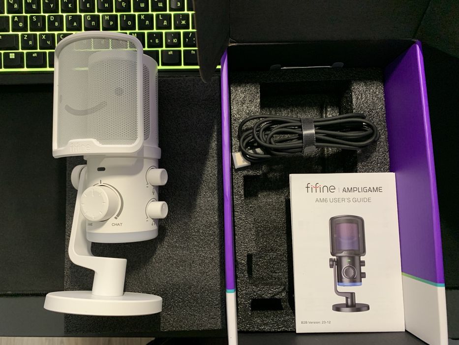 Конденсаторний мікрофон FIFINE AM6 (НОВИЙ)