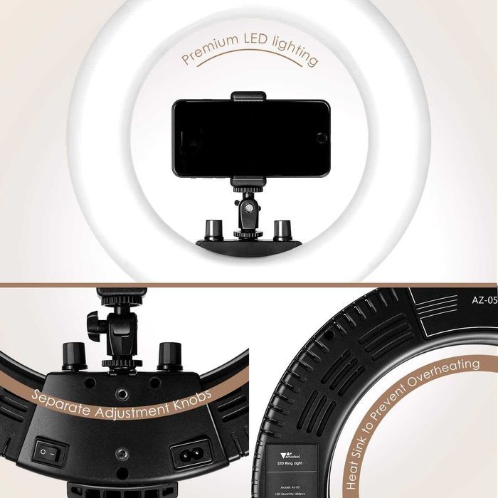 Anel de luz 14"  ring light 3200k-5500k 36cm