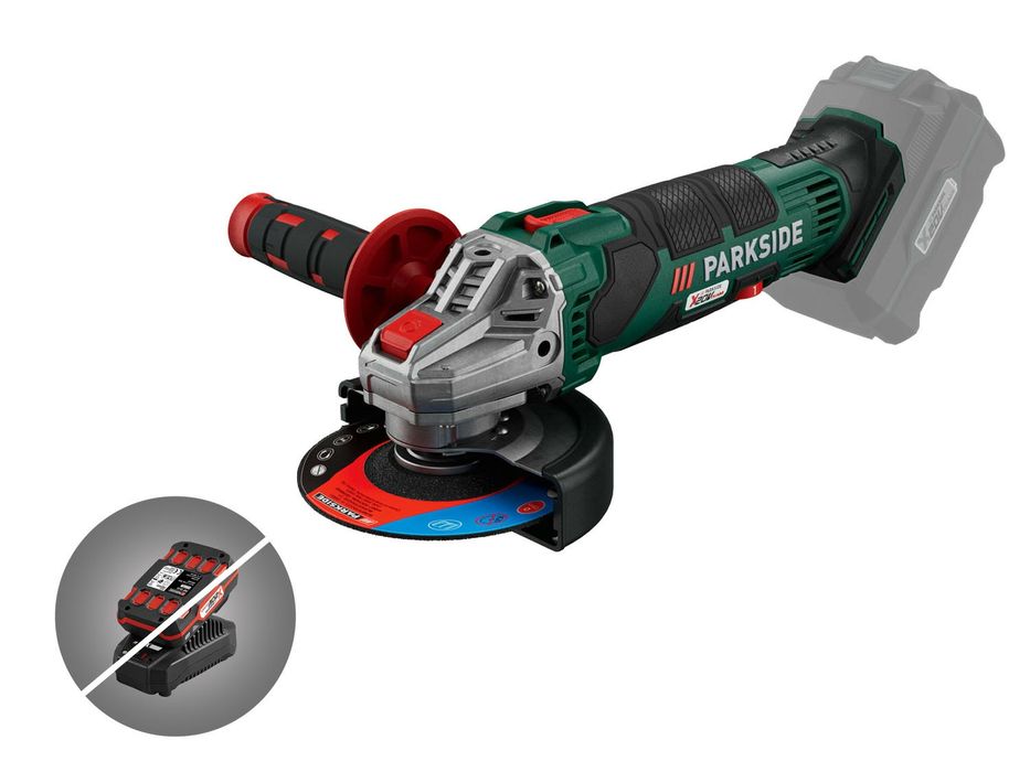 PARKSIDE Акумуляторна кутова шліфувальна машина PWSA 20-Li С 4- без ак
