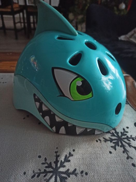 Kask rowerowy  chłopięcy rekin  50-54cm