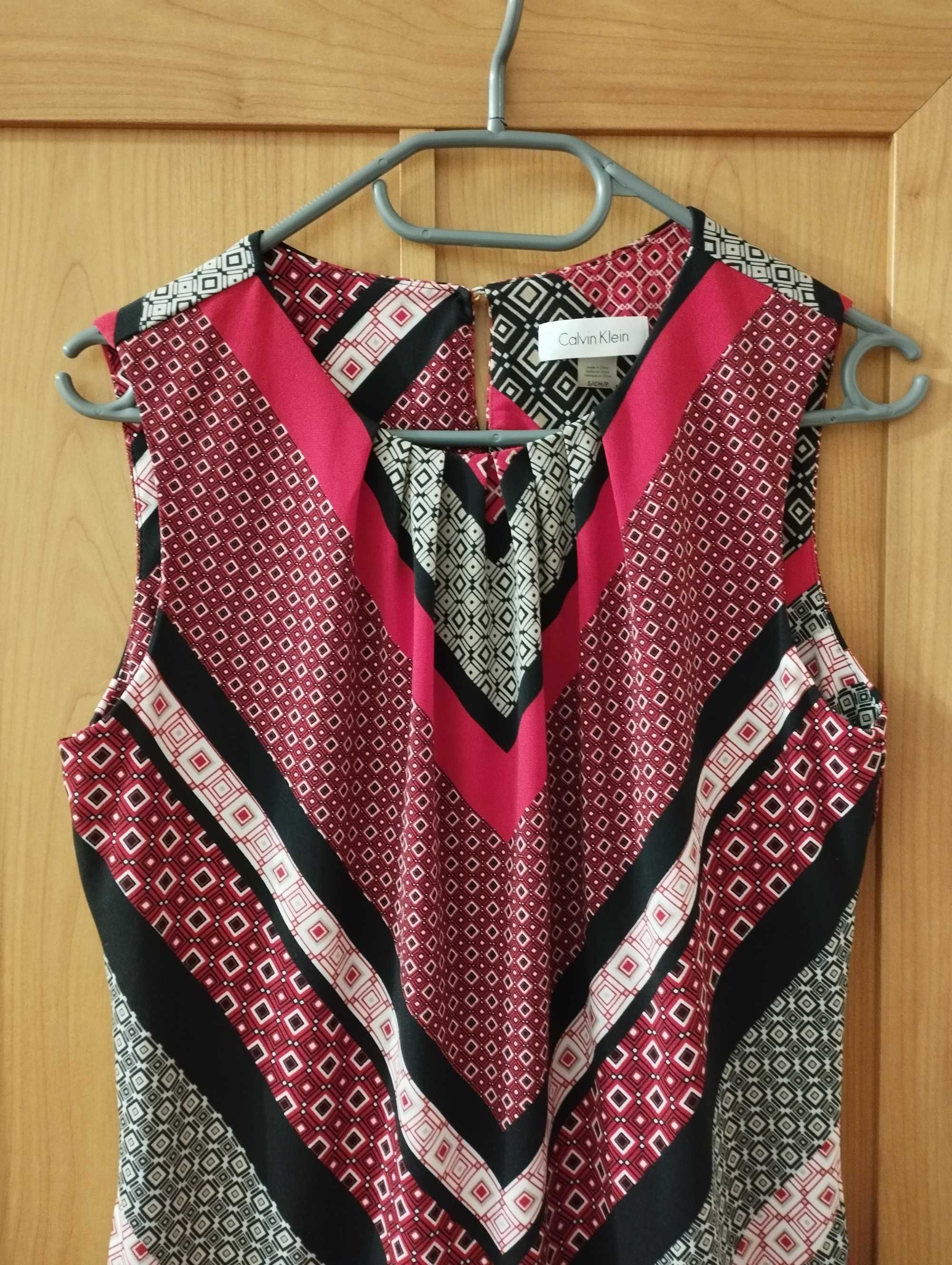 Bluzka bez rękawów boho Calvin Klein rozmiar S
