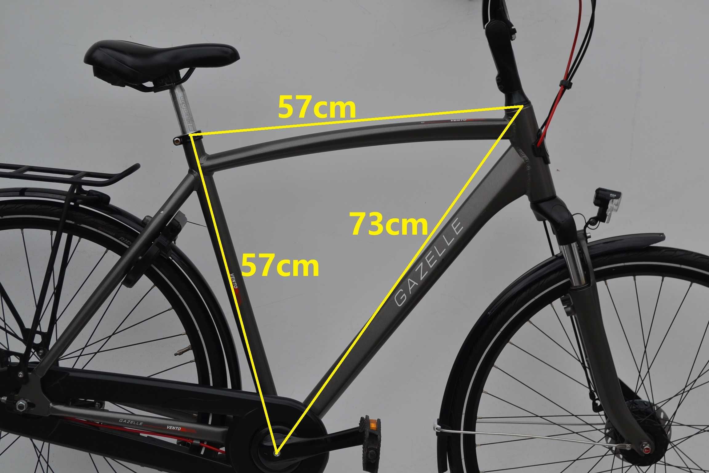 Rower miejski męski holender * Gazelle Vento * koła 28'' 57cm
