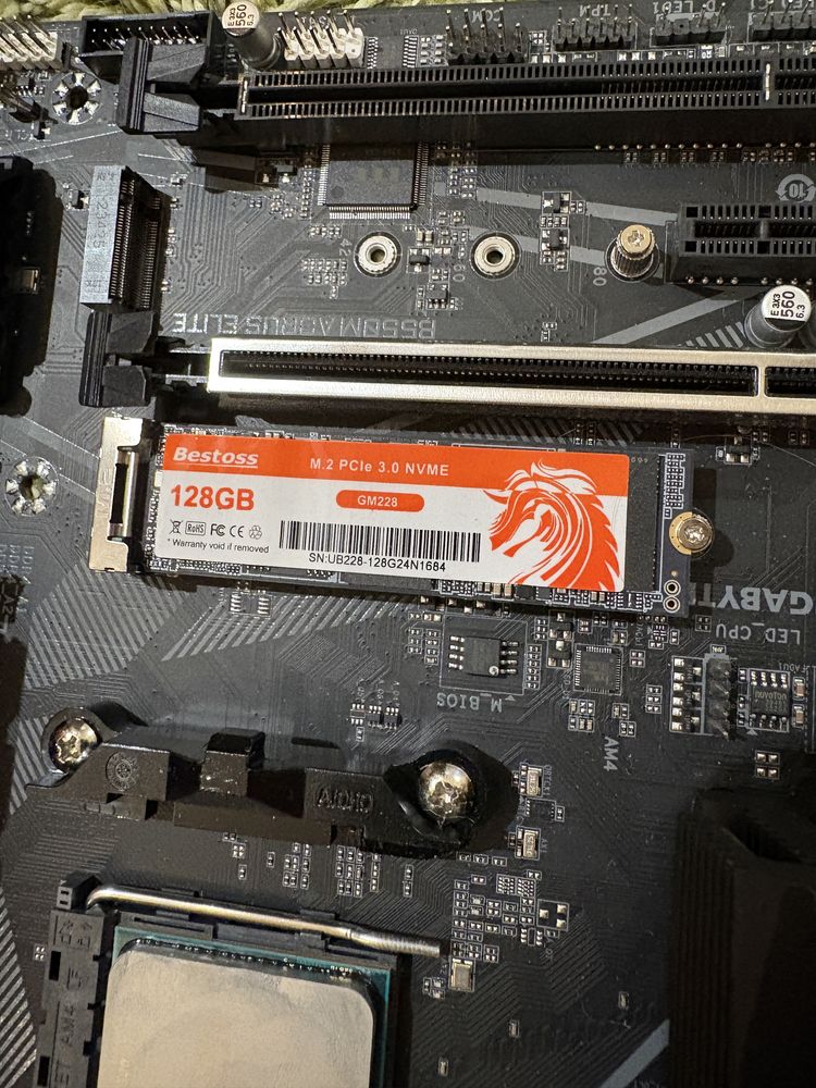 Ігровий комплект AM4 Ryzen 5 5500+DDR 4 16gb+башня+ссд m2 128gb
