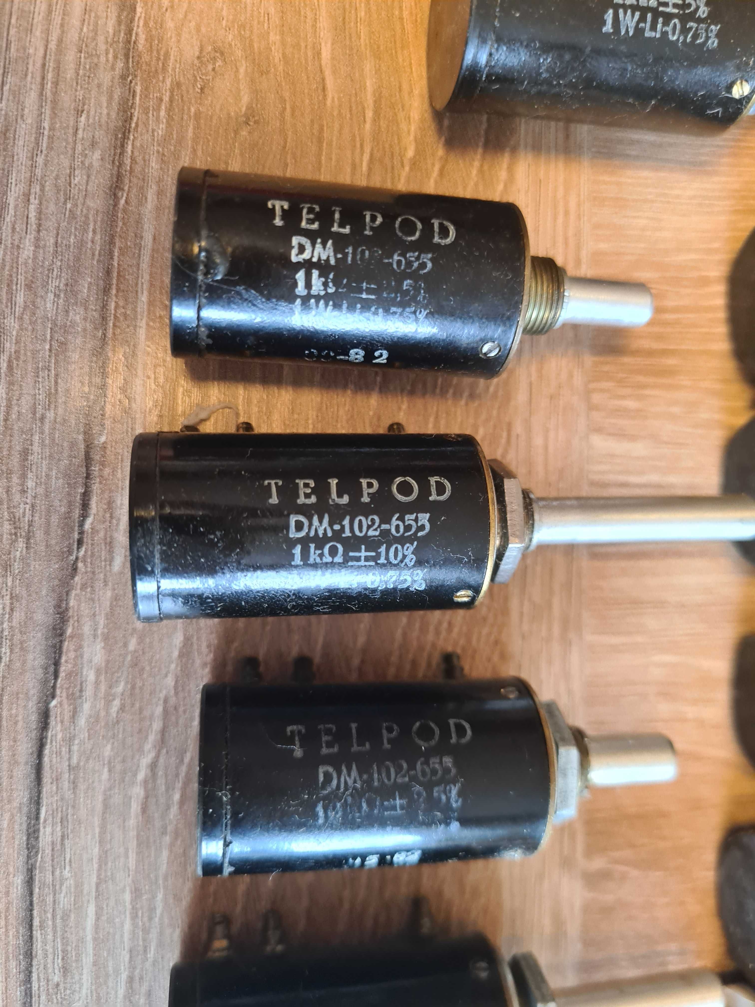 Potencjometry TELPOD DM-102 1kom, 4,7kom, 10kom, 1W - 12szt.