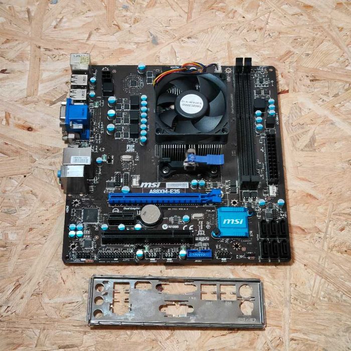 Płyta Główna MSI A88XM-E35 DDR3 USB + Procesor AMD + CHŁODZENIE ZESTAW