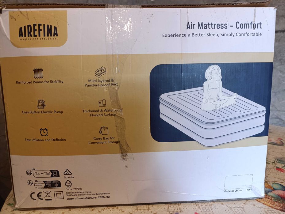 Materac dwuosobowy Airefina