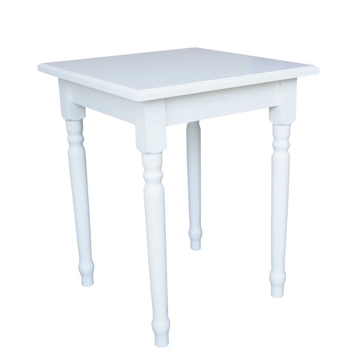 stół biały drewniany stylowy nogi toczone