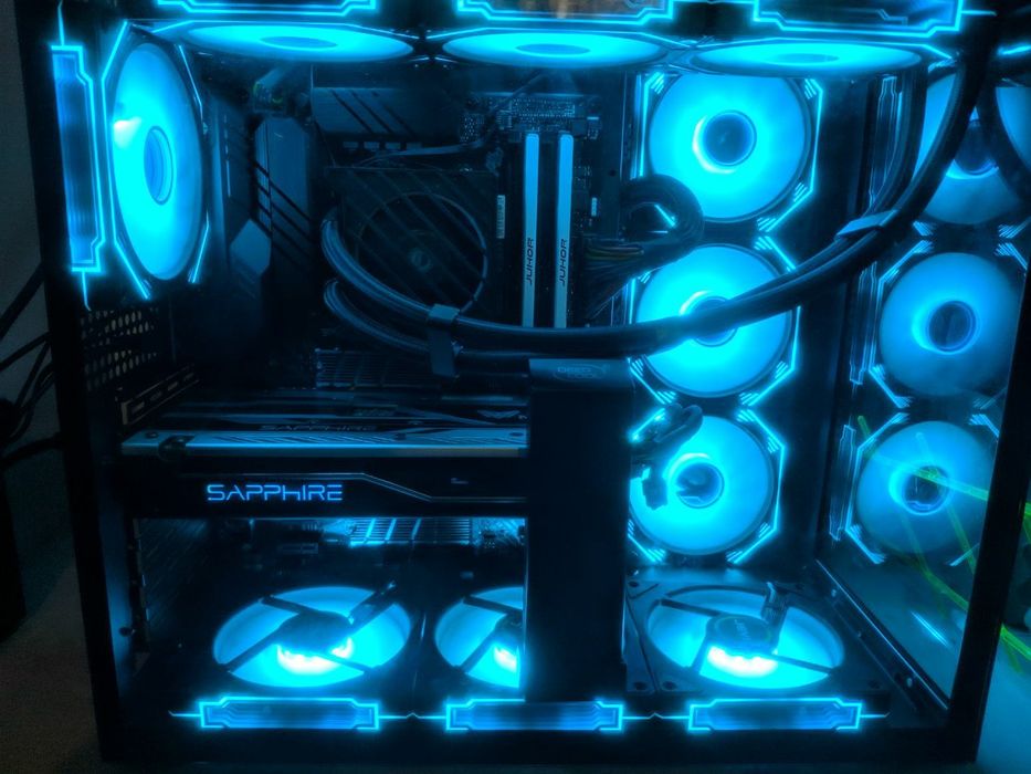 Игровой системный блок ryzen 7 5700x3D / RX480 / 32GB RAM