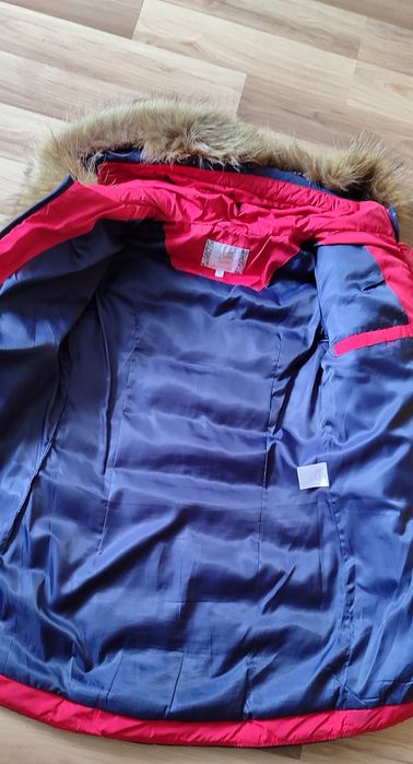 Зимовий плащ темно синій