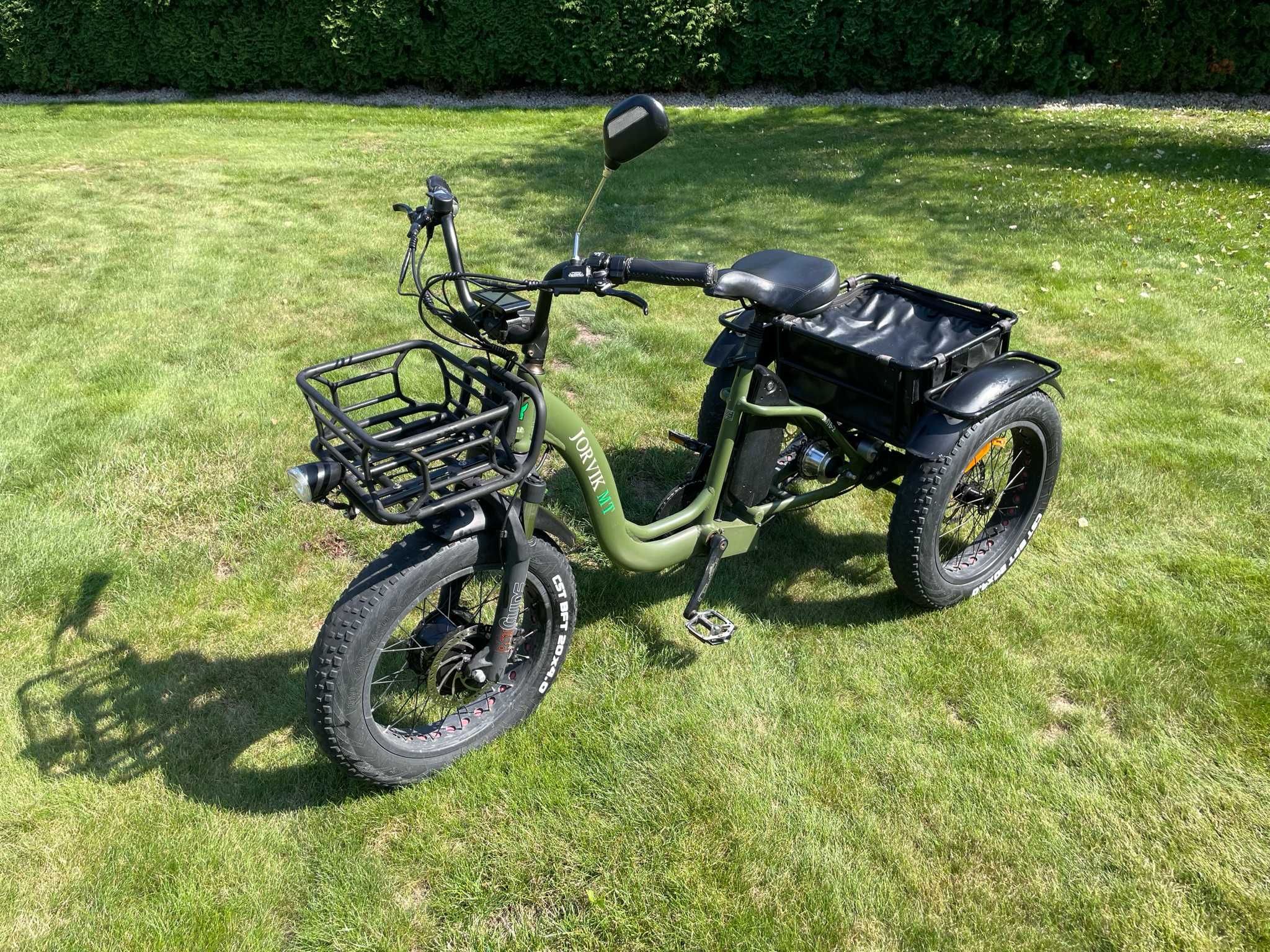 Rower elektryczny trójkołowy Jorvik MT JMT6-2 250W zielony