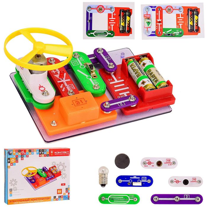 Конструктор Знаток 58схем електронний конструктор  микросхеми