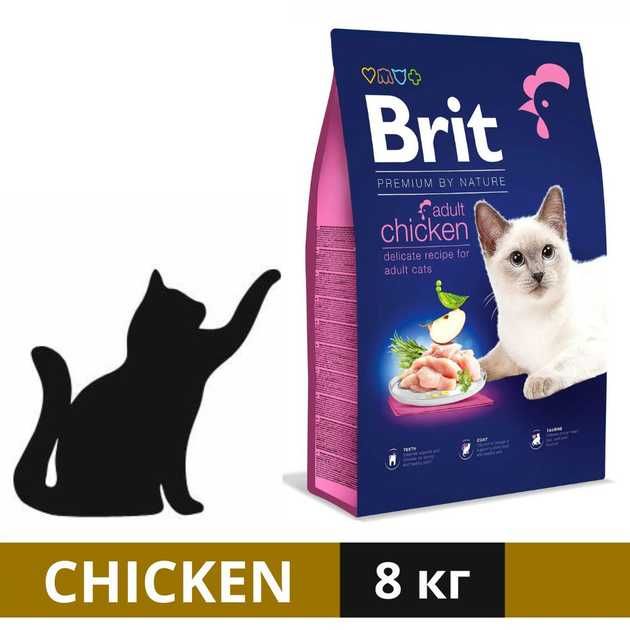 Сухий корм для котів Brit Premium by Nature Cat Adult Chicken8кг курка