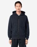 Худі Stone Island 63341 Organic Cotton Diagonal Fleece 'Old' Effect Zi