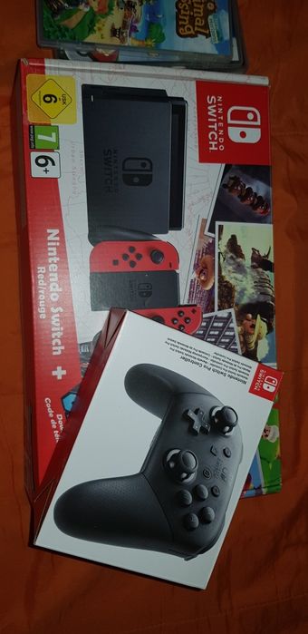Nintendo Switch + jogos e acessórios
